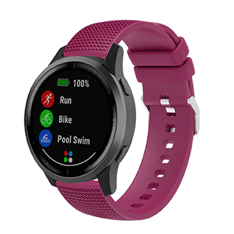 For Huawei TalkBand B5 Grid Design Soft Silicone Watch Band 18mm Replacement Strap with Silver Buckle For Huawei TalkBand B5 Grid Design Soft Silicone Watch Band 18mm Replacement Strap with Silver Buckle